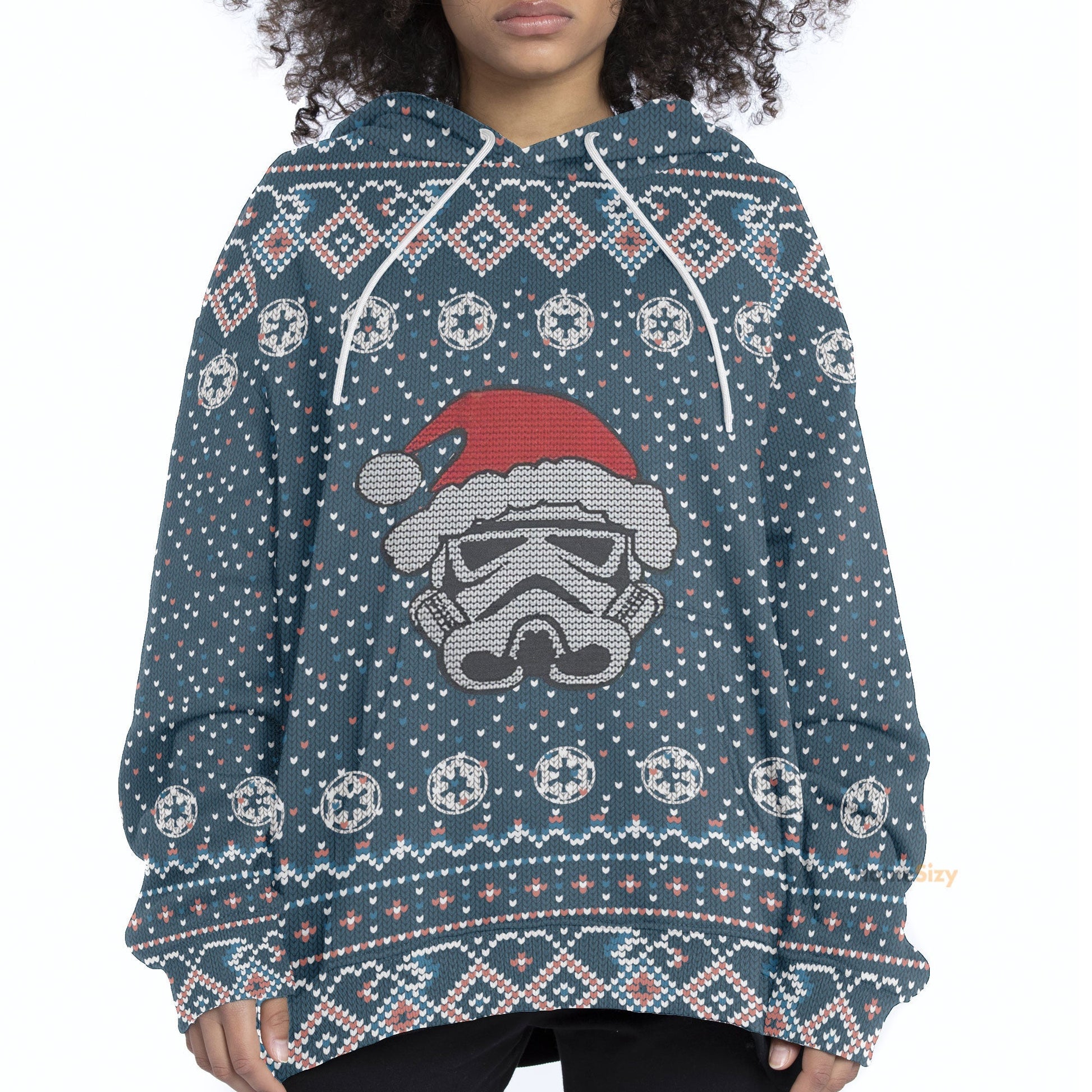 Christmas Mask Santa Ugly Cosplay Hoodie Apparel QT210318Hf