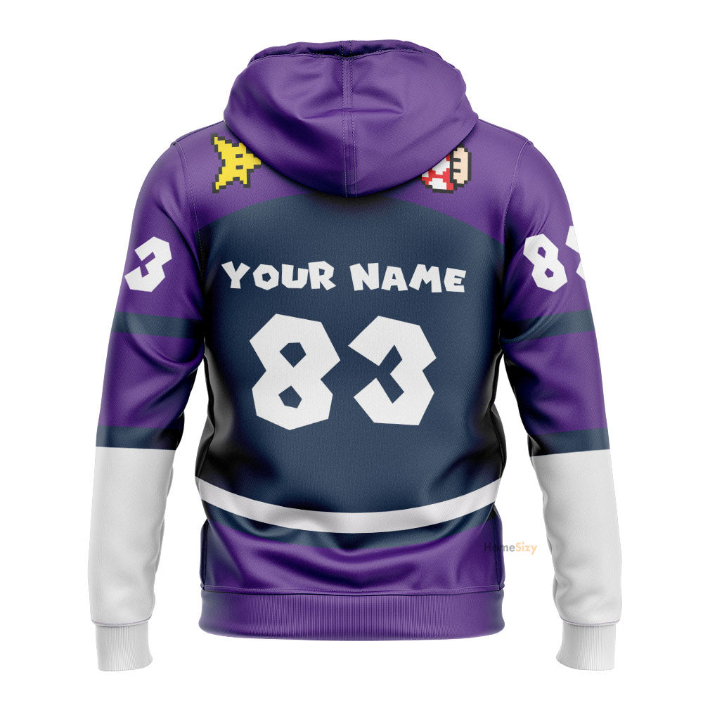 Name And Number Waluigi Sports - Hoodie QT212094