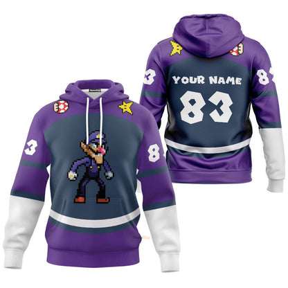 Name And Number Waluigi Sports - Hoodie QT212094