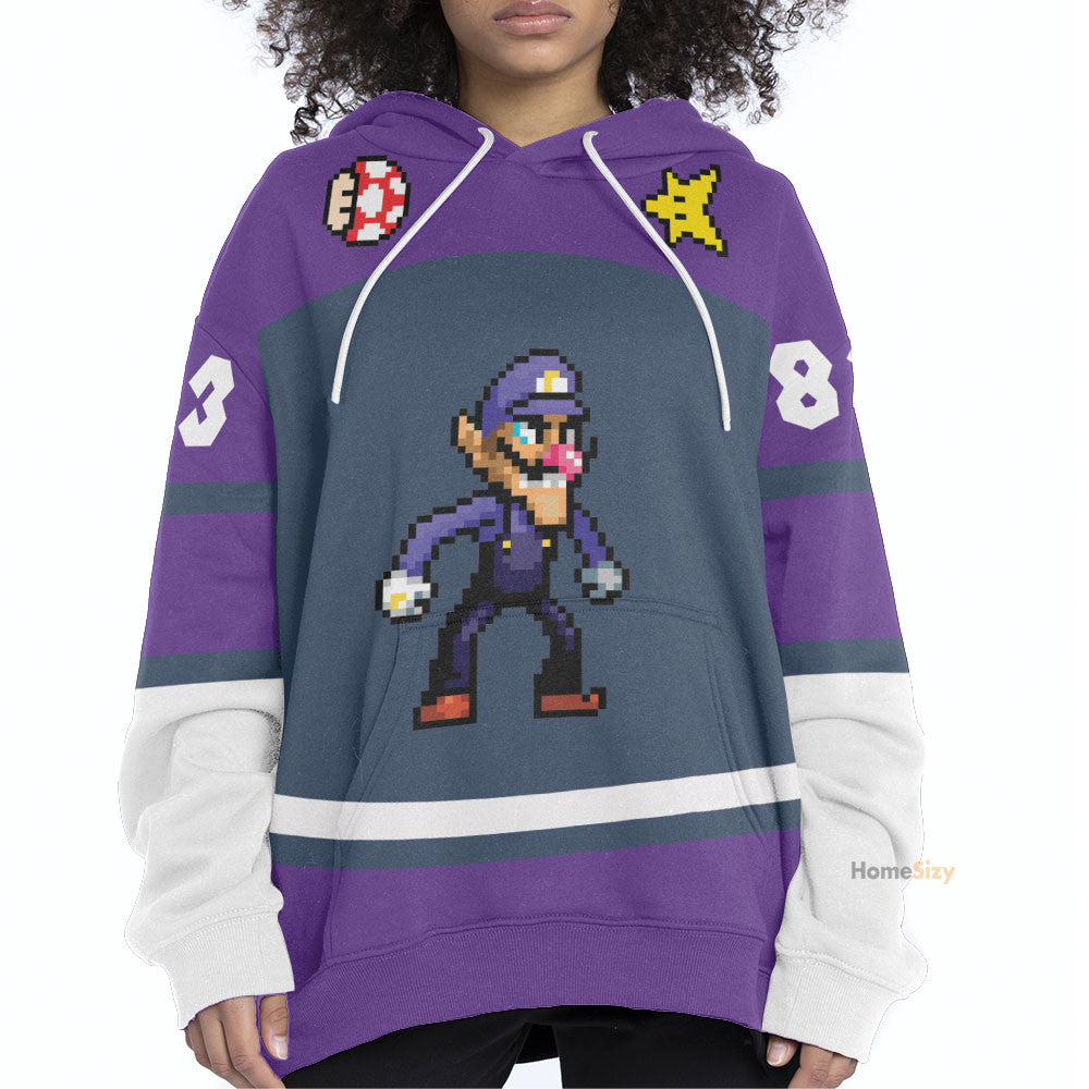 Name And Number Waluigi Sports - Hoodie QT212094