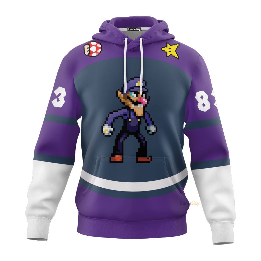 Name And Number Waluigi Sports - Hoodie QT212094