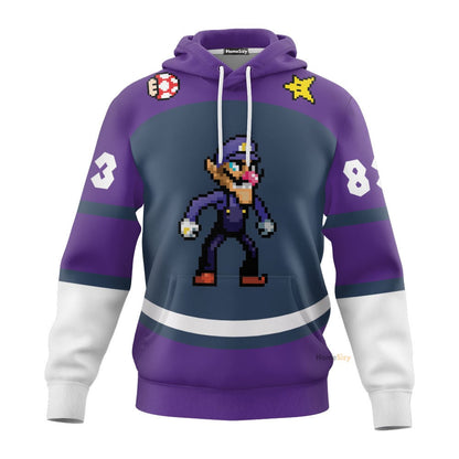 Name And Number Waluigi Sports - Hoodie QT212094