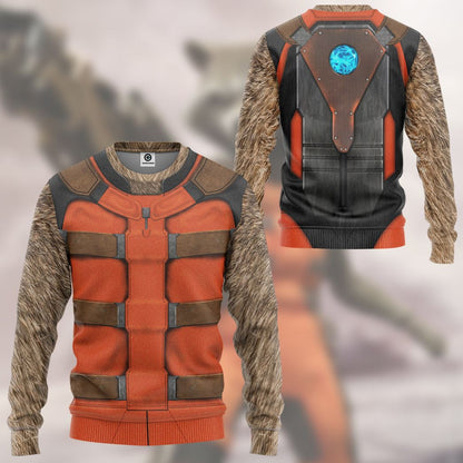 Guardian Of The Galaxy Rocket Racoon Cosplay Costume Tshirt Hoodie QT207255Tf