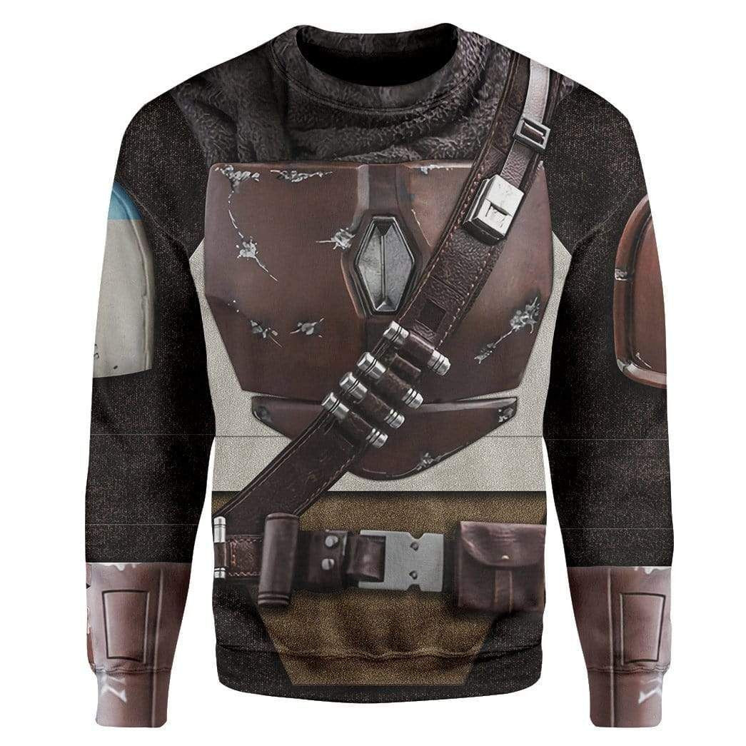 The Mandalorian Cosplay Costume Tshirt Zip Hoodie Sweatshirt QT210484Hg