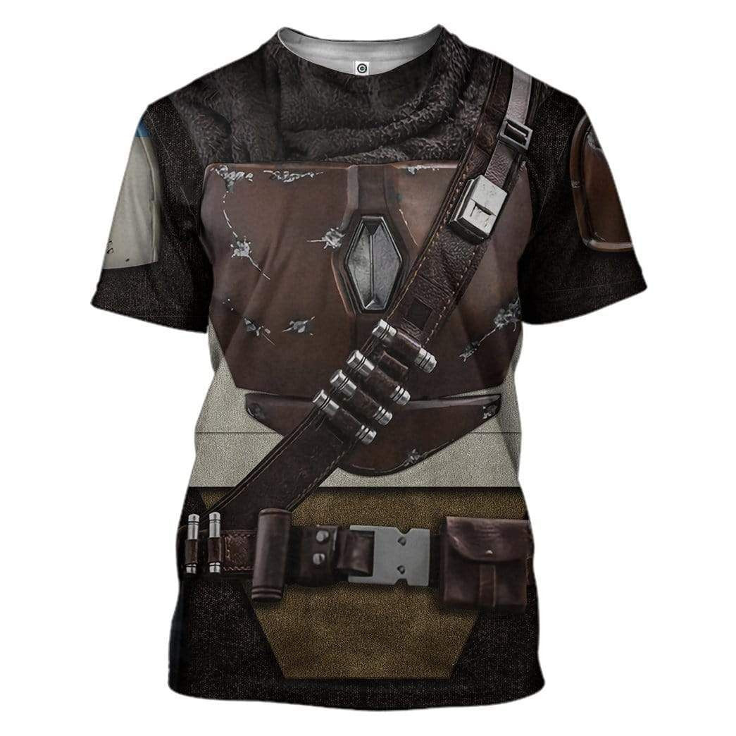 The Mandalorian Cosplay Costume Tshirt Zip Hoodie Sweatshirt QT210484Hg