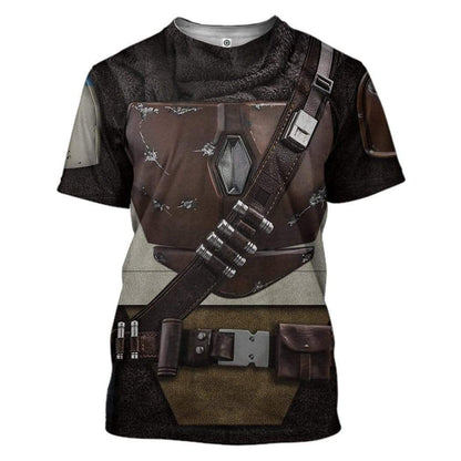 The Mandalorian Cosplay Costume Tshirt Zip Hoodie Sweatshirt QT210484Hg