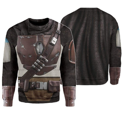 The Mandalorian Cosplay Costume Tshirt Zip Hoodie Sweatshirt QT210484Hg