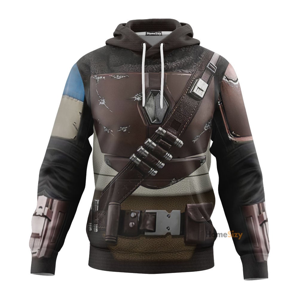 The Mandalorian Cosplay Costume Tshirt Zip Hoodie Sweatshirt QT210484Hg