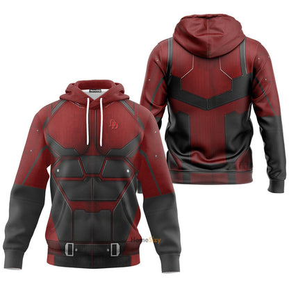 Daredevil Suit Cosplay Costume Tshirt Hoodie QT206250Hf