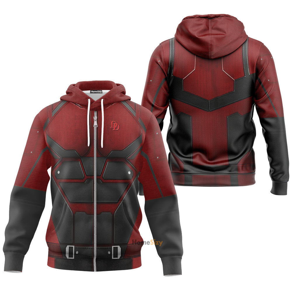 Daredevil Suit Cosplay Costume Tshirt Hoodie QT206250Hf