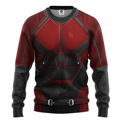 Daredevil Suit Cosplay Costume Tshirt Hoodie QT206250Hf
