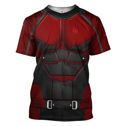 Daredevil Suit Cosplay Costume Tshirt Hoodie QT206250Hf