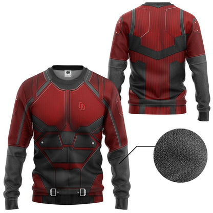 Daredevil Suit Cosplay Costume Tshirt Hoodie QT206250Hf