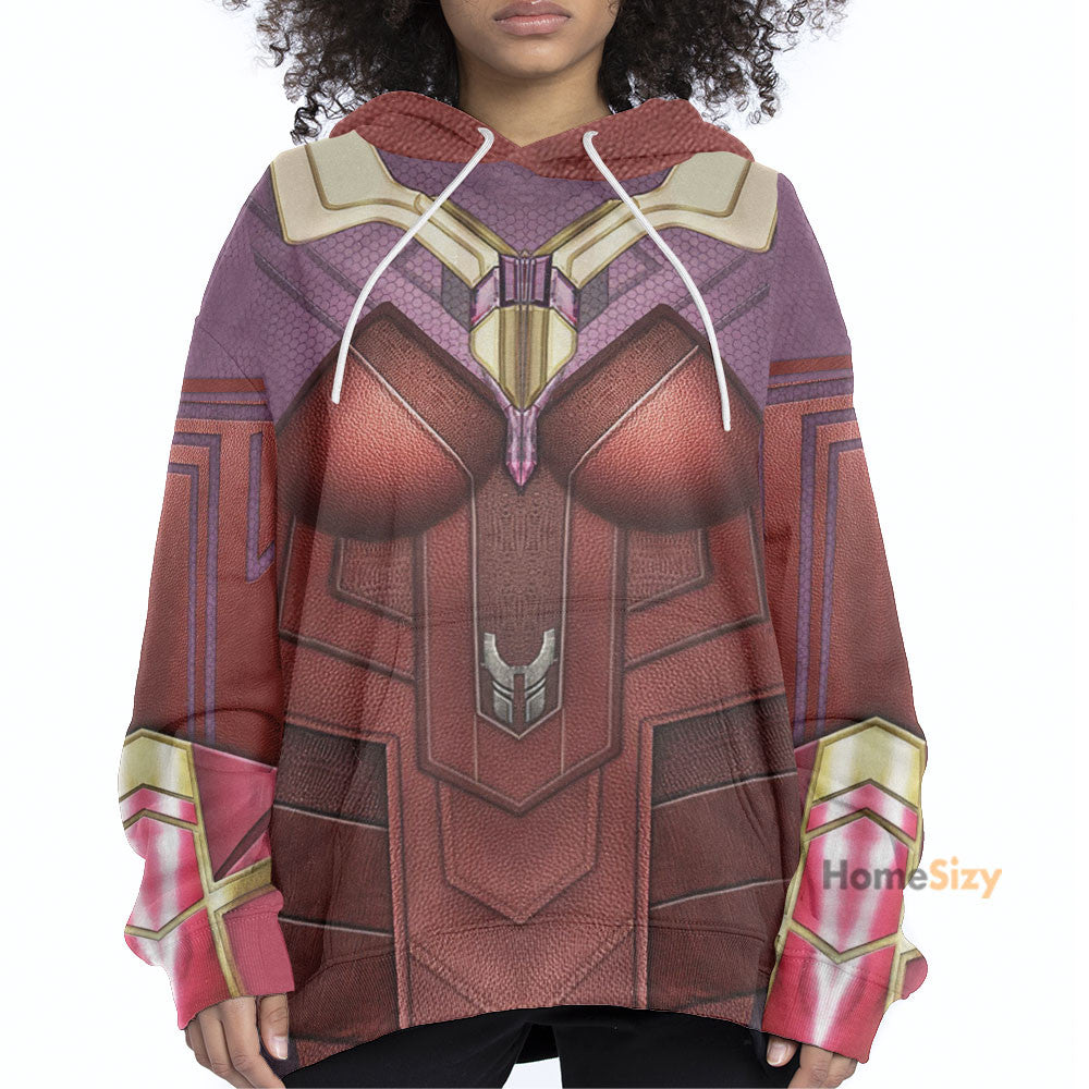 Scarlet Witch Cosplay Costume Tshirt Hoodie QT212526Tf