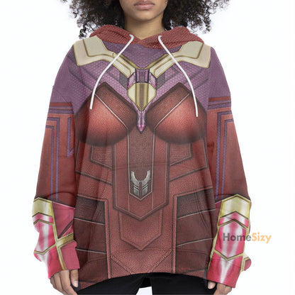 Scarlet Witch Cosplay Costume Tshirt Hoodie QT212526Tf