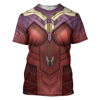 Scarlet Witch Cosplay Costume Tshirt Hoodie QT212526Tf