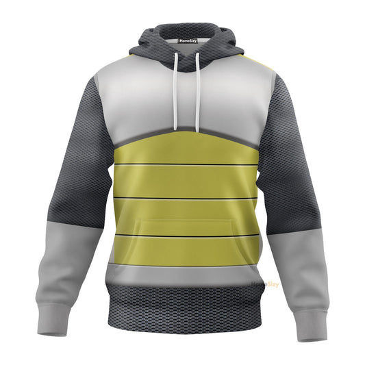 Vegeta Saiyan Battle Armor DrBa Super Cosplay Costume Hoodie QT304083Hg