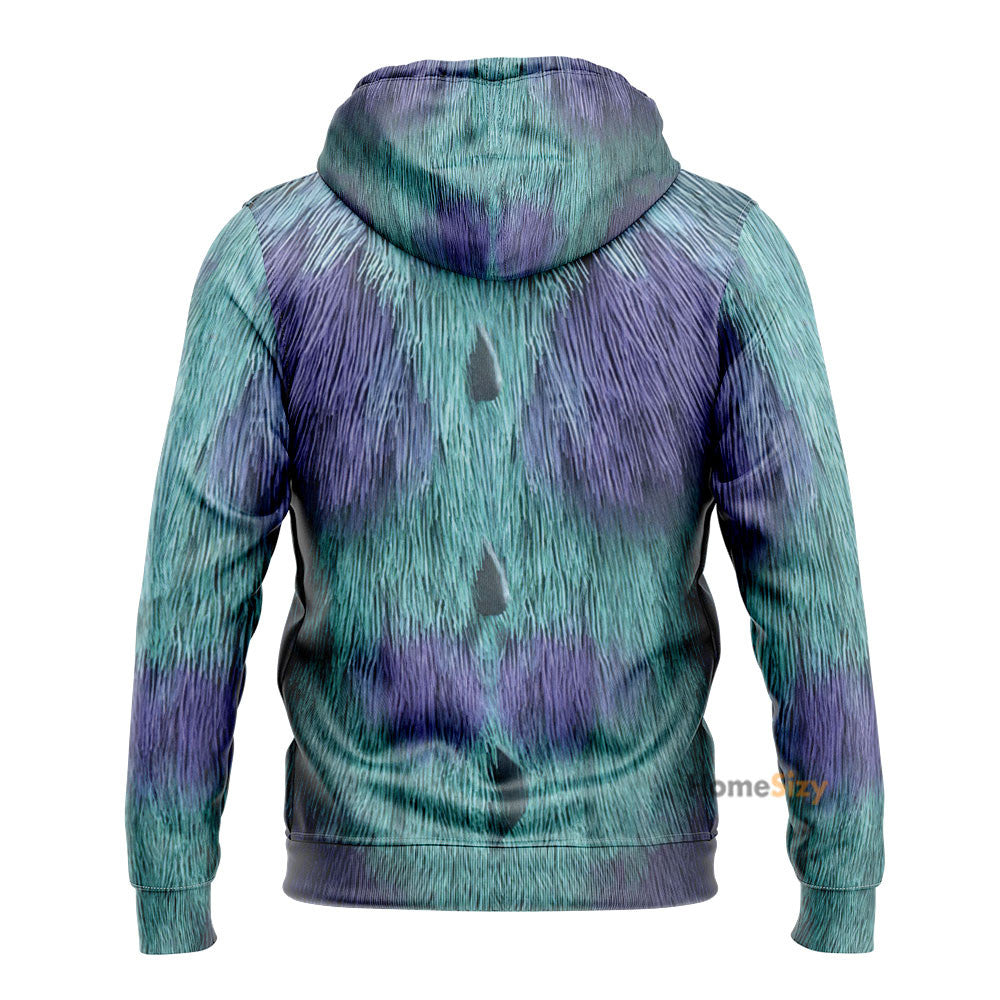 Monster Inc Sullivan Cosplay Costume Tshirt Hoodie QT208473Hf