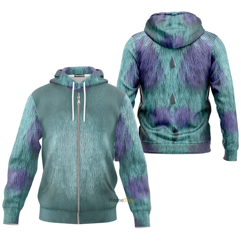 Monster Inc Sullivan Cosplay Costume Tshirt Hoodie QT208473Hf