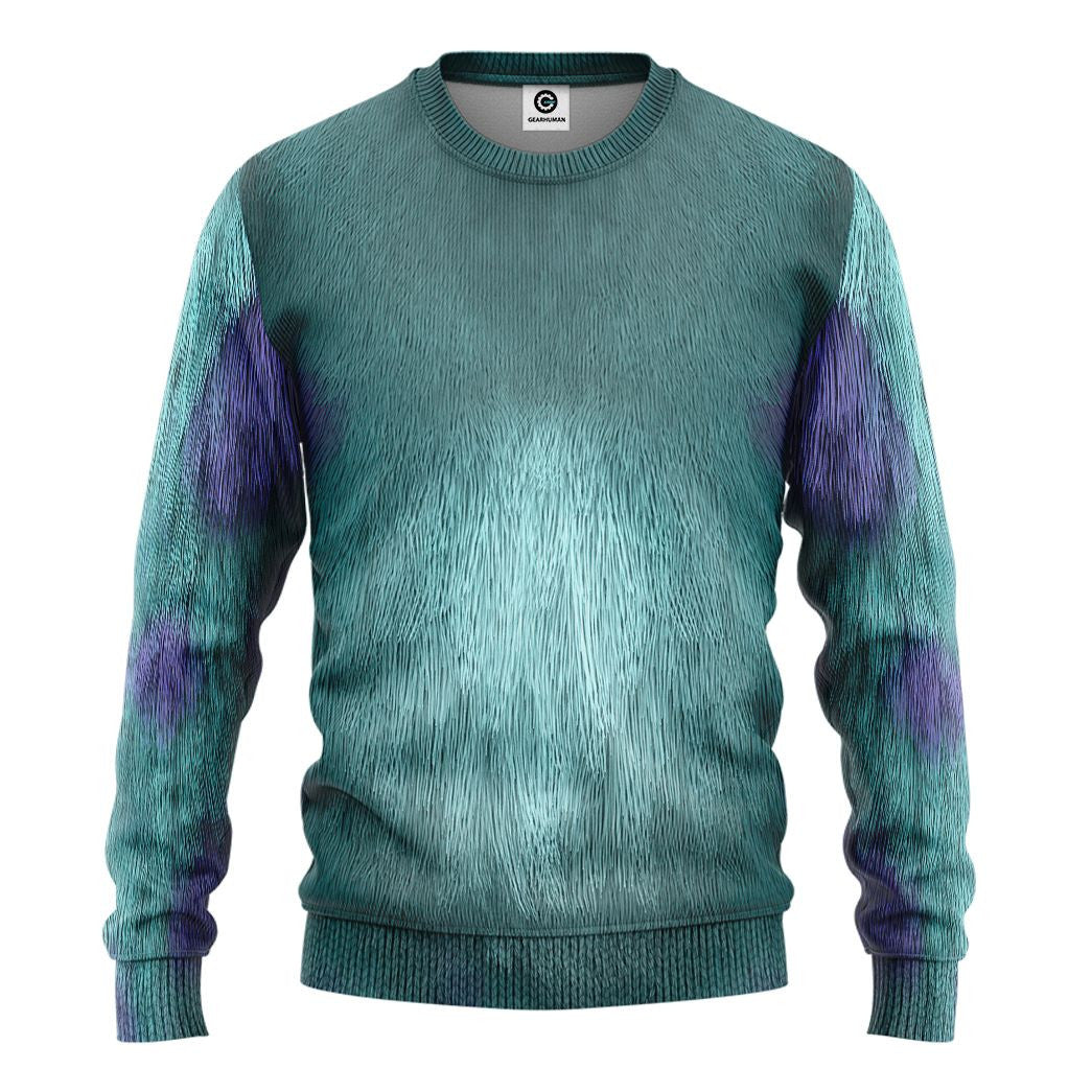 Monster Inc Sullivan Cosplay Costume Tshirt Hoodie QT208473Hf