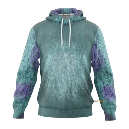 Monster Inc Sullivan Cosplay Costume Tshirt Hoodie QT208473Hf
