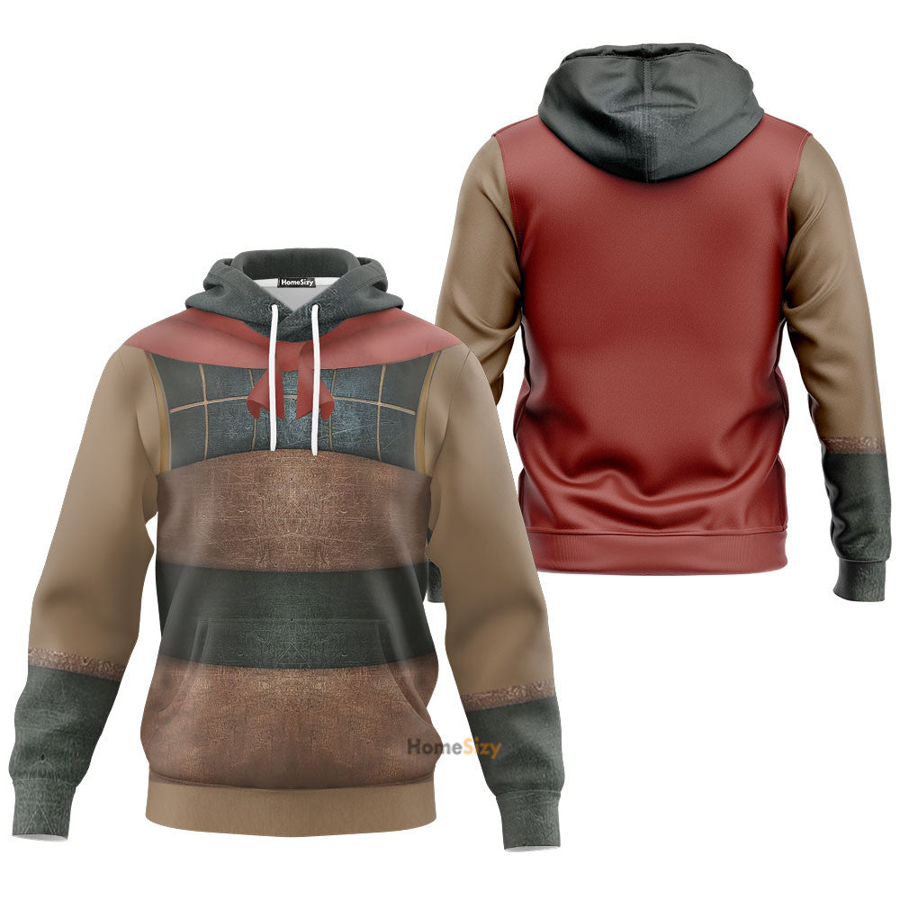 Li Shang General Mulan Cosplay Costume Tshirt Hoodie QT209371Hf