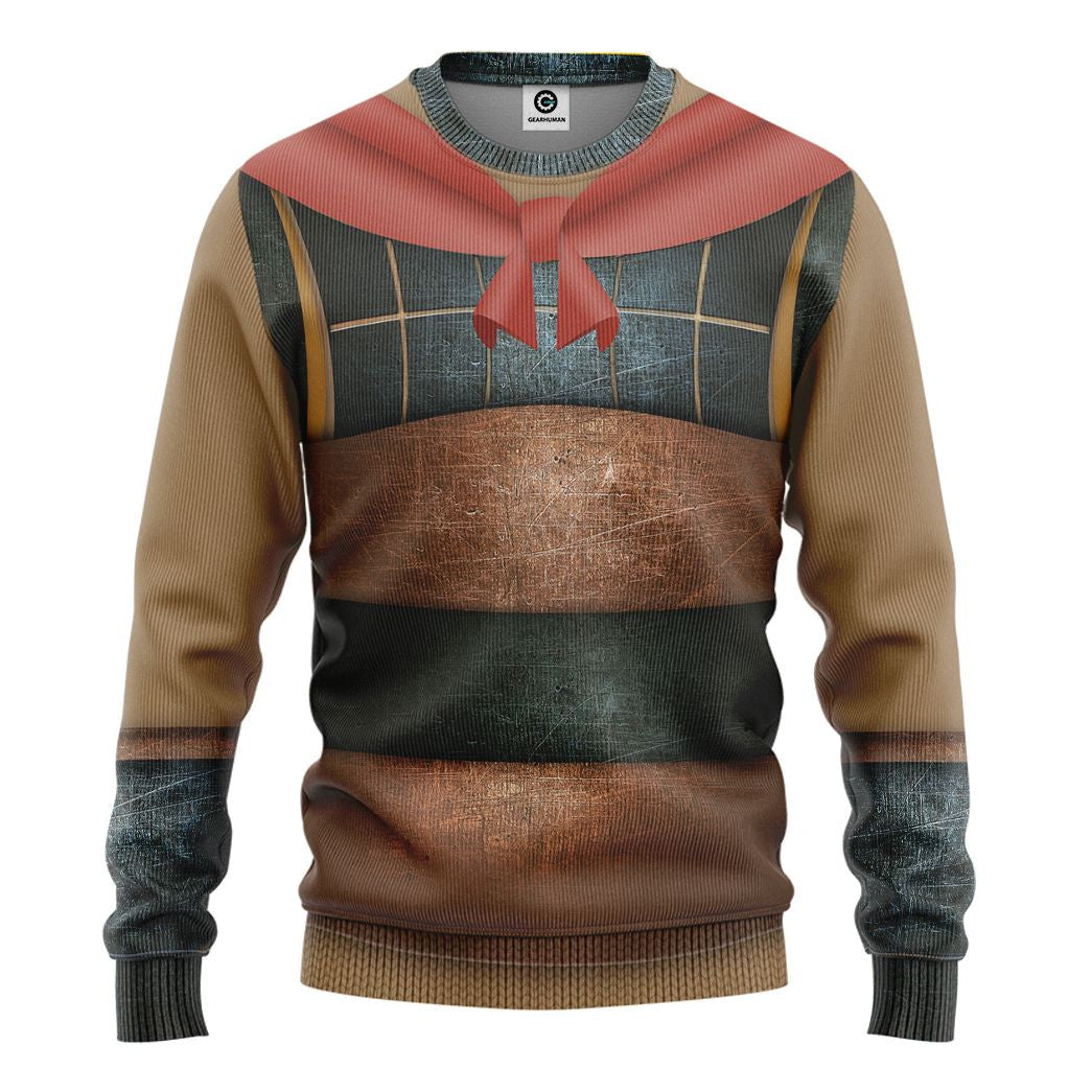 Li Shang General Mulan Cosplay Costume Tshirt Hoodie QT209371Hf