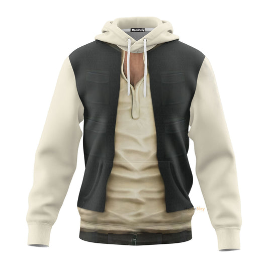 Stwa Han Solo Set Cosplay Costume Hoodie QT207370Tf