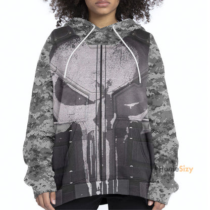 The Punisher Cosplay Costume T-shirt - Hoodies QT212412Hc
