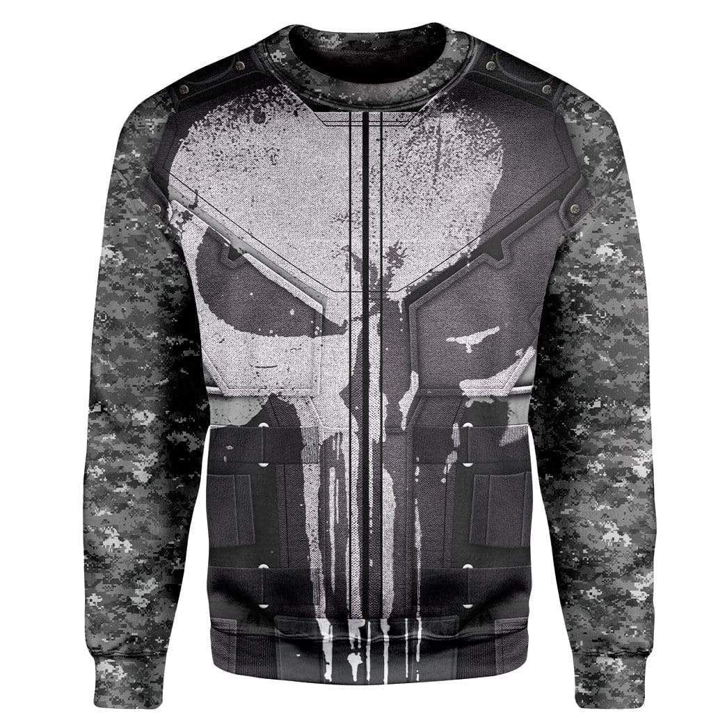 The Punisher Cosplay Costume T-shirt - Hoodies QT212412Hc