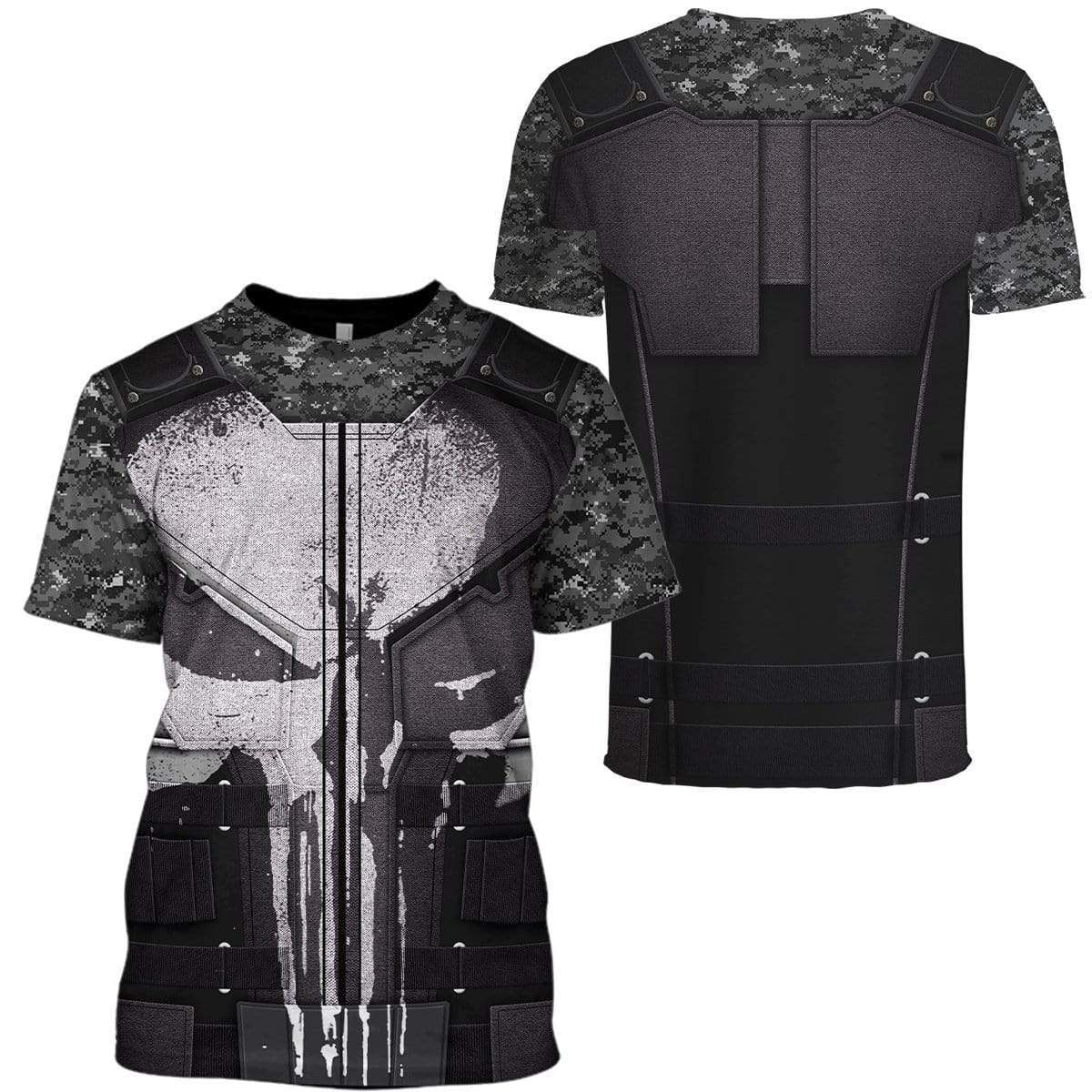 The Punisher Cosplay Costume T-shirt - Hoodies QT212412Hc