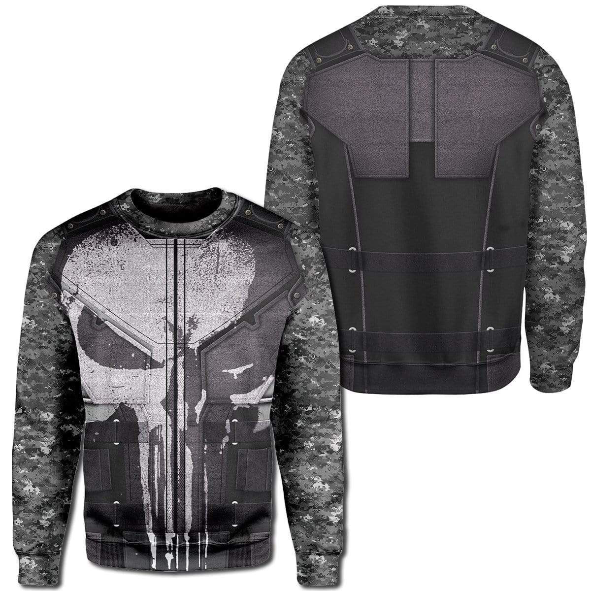 The Punisher Cosplay Costume T-shirt - Hoodies QT212412Hc