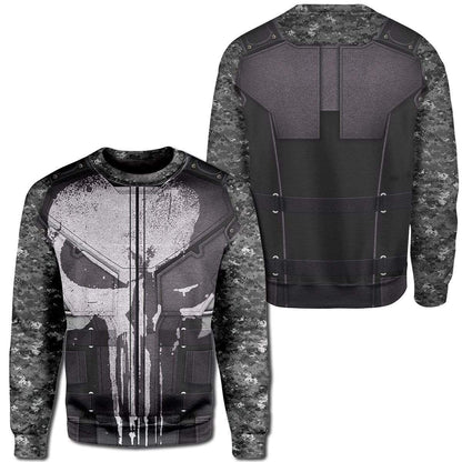 The Punisher Cosplay Costume T-shirt - Hoodies QT212412Hc