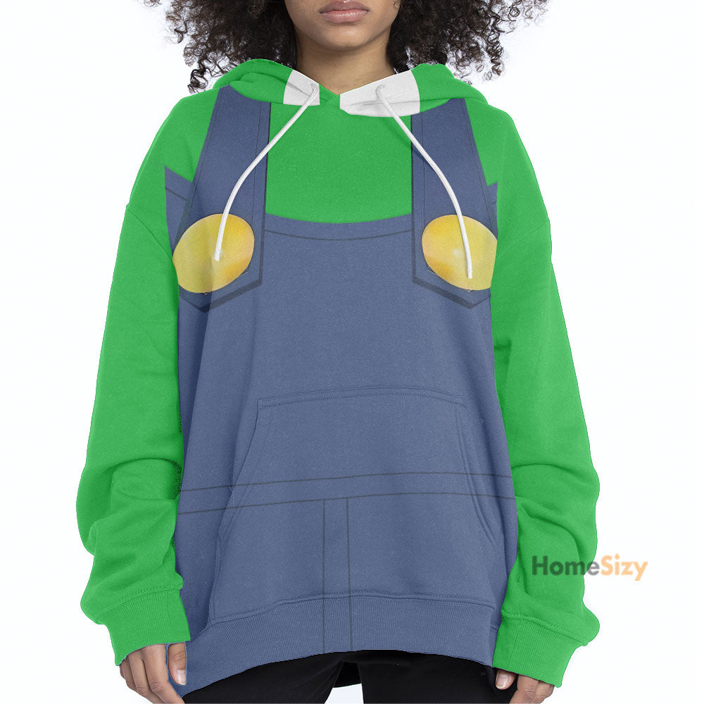 Luigi Cosplay Costume Hoodie QT208563Hf