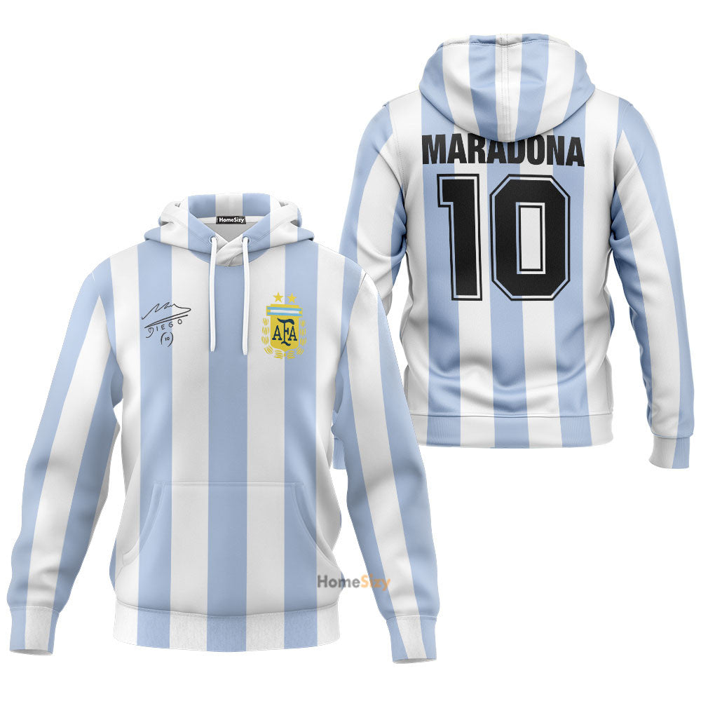 Maradona Jersey Cosplay Costume Tshirt Hoodie QT210011Tf