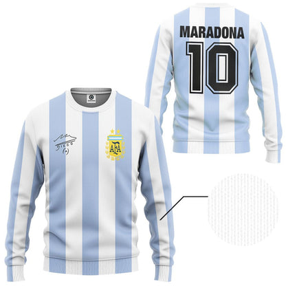 Maradona Jersey Cosplay Costume Tshirt Hoodie QT210011Tf