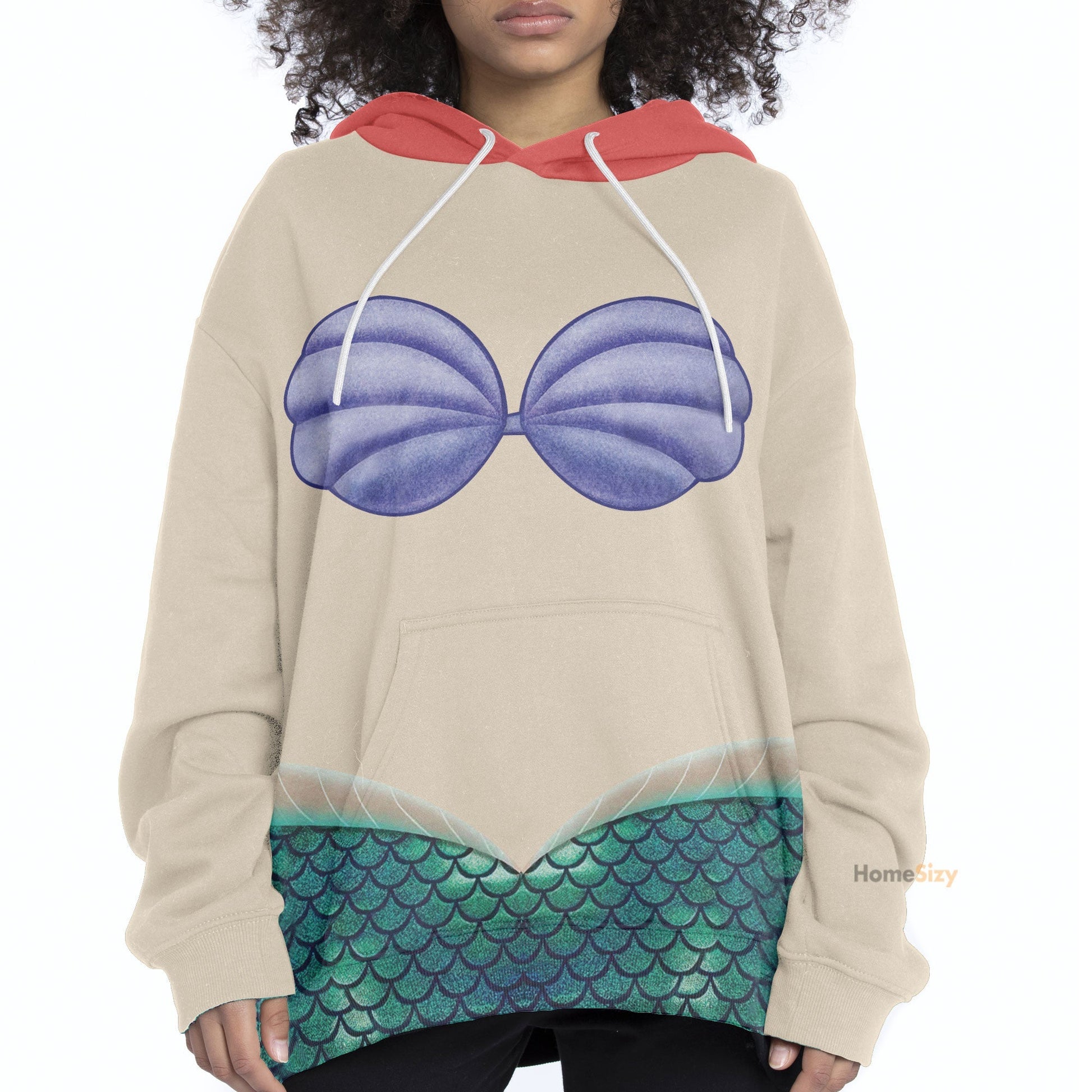 Ariel Mermaid Cosplay Costume Hoodie QT208281Hg