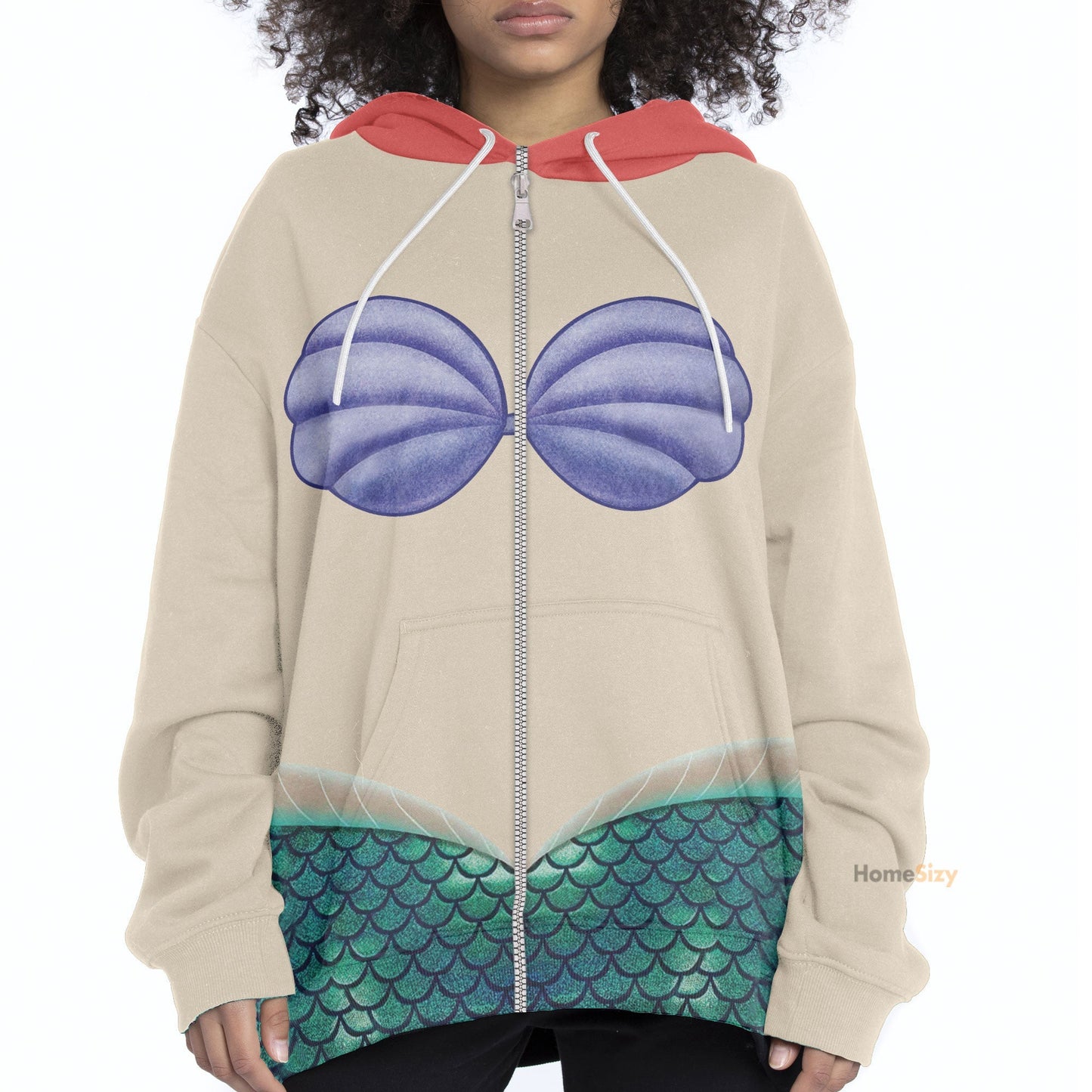 Ariel Mermaid Cosplay Costume Hoodie QT208281Hg