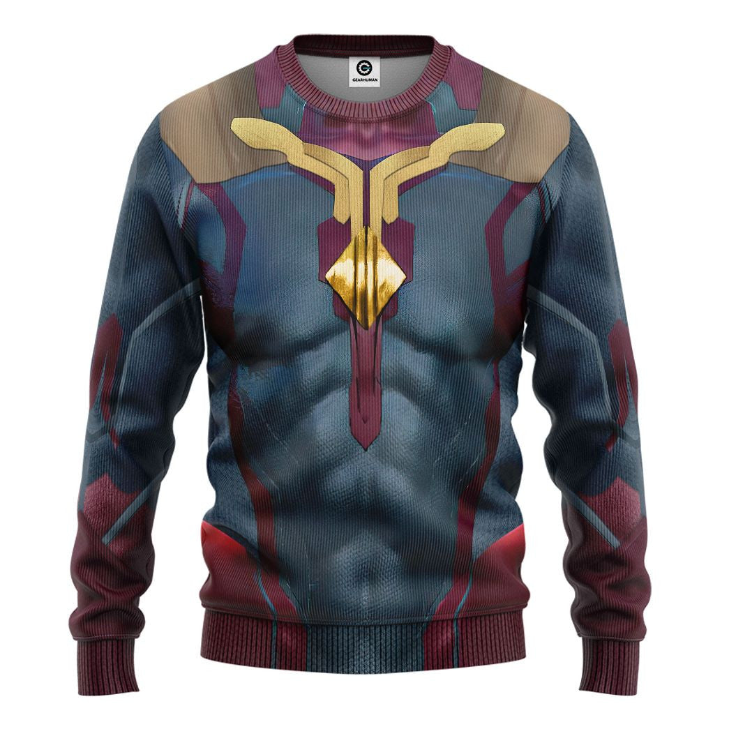 Marvel Vision Cosplay Costume Tshirt Hoodie QT208222Tf