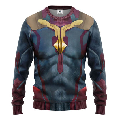 Marvel Vision Cosplay Costume Tshirt Hoodie QT208222Tf