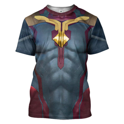Marvel Vision Cosplay Costume Tshirt Hoodie QT208222Tf