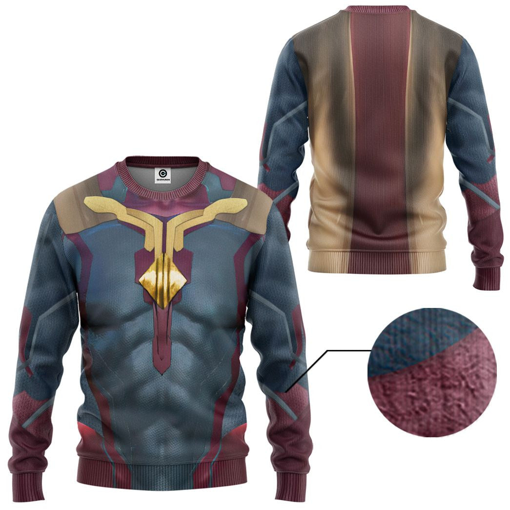 Marvel Vision Cosplay Costume Tshirt Hoodie QT208222Tf
