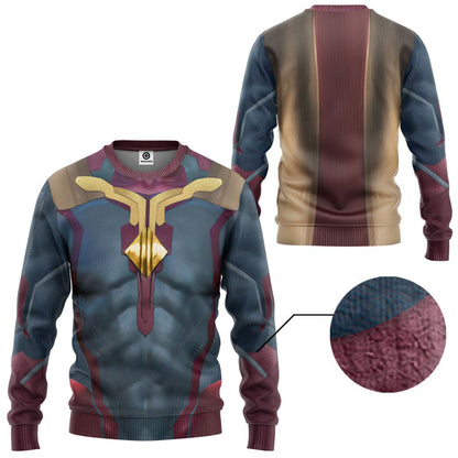 Marvel Vision Cosplay Costume Tshirt Hoodie QT208222Tf