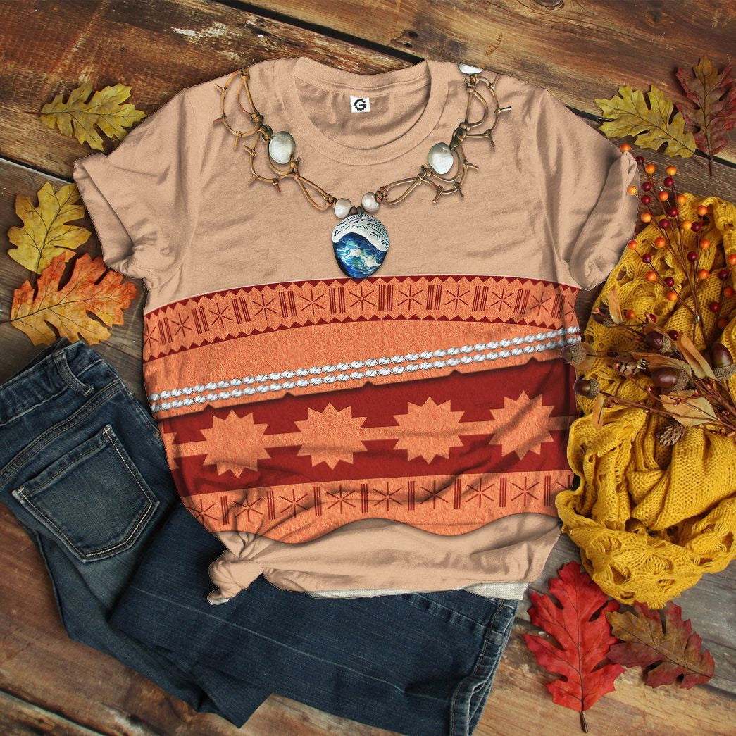 Moana Princess Cosplay Costume Tshirt Hoodie QT209183