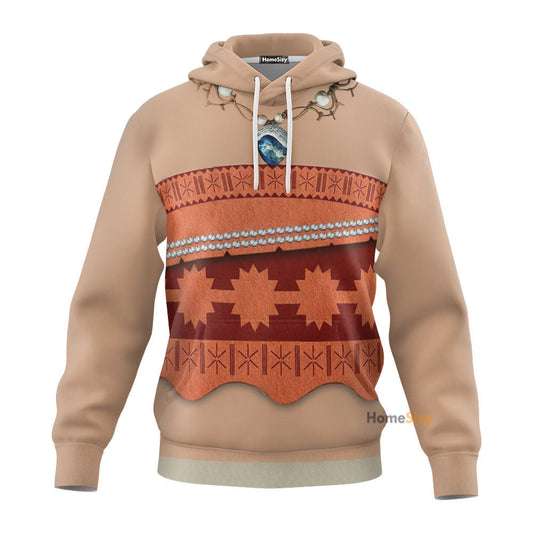 Moana Princess Cosplay Costume Tshirt Hoodie QT209183