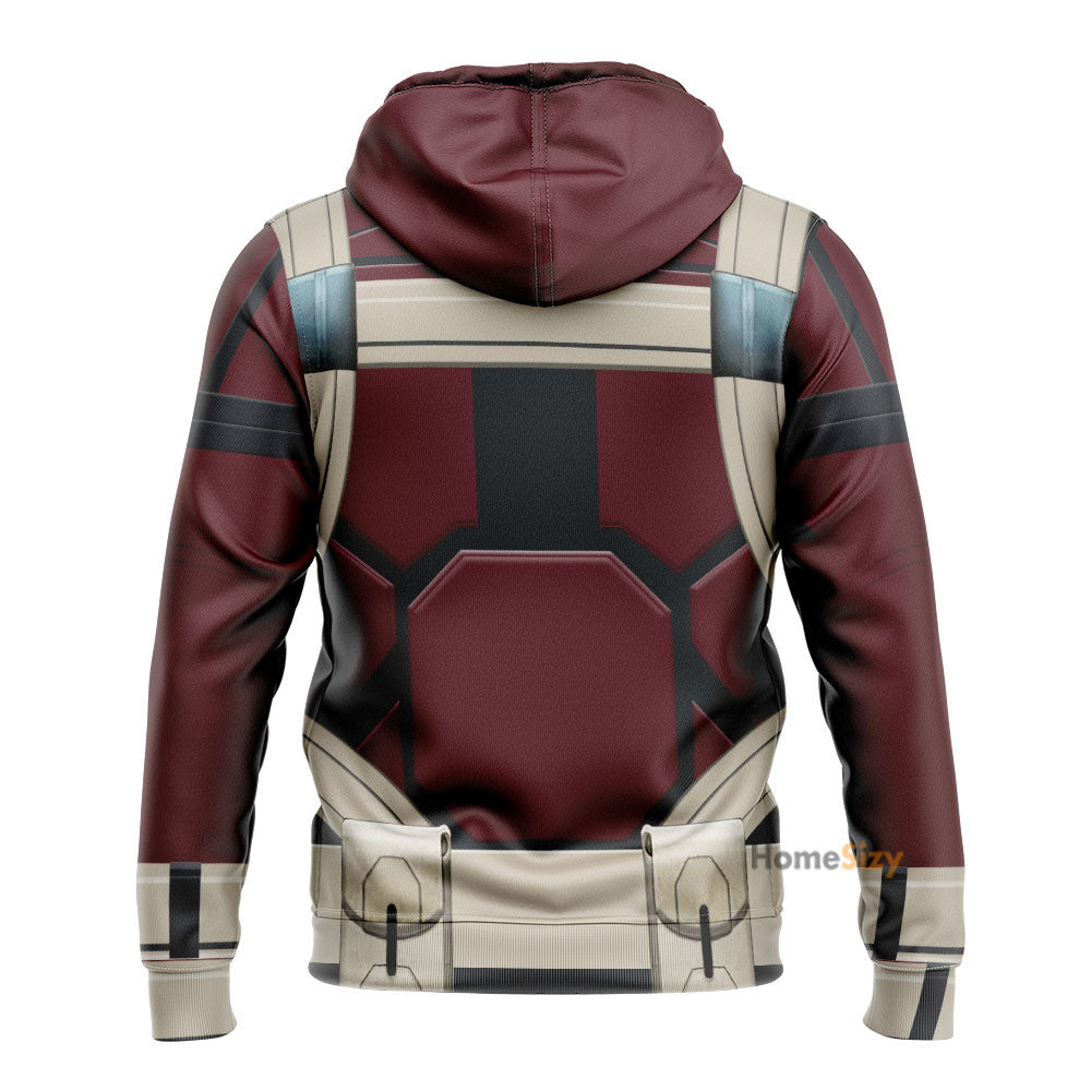 Black Widow Red Guardian Cosplay Costume Tshirt Hoodie QT209220