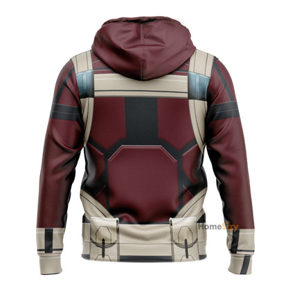 Black Widow Red Guardian Cosplay Costume Tshirt Hoodie QT209220