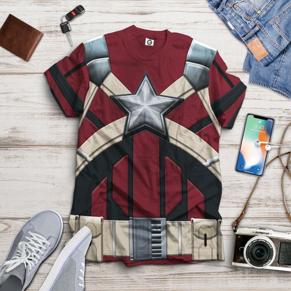 Black Widow Red Guardian Cosplay Costume Tshirt Hoodie QT209220