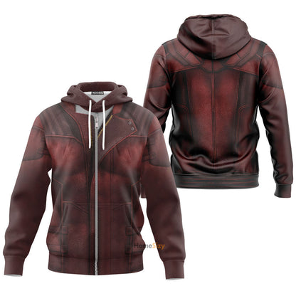 Guardian Of The Galaxy Star Lord - Cosplay Costume Hoodie QT209075