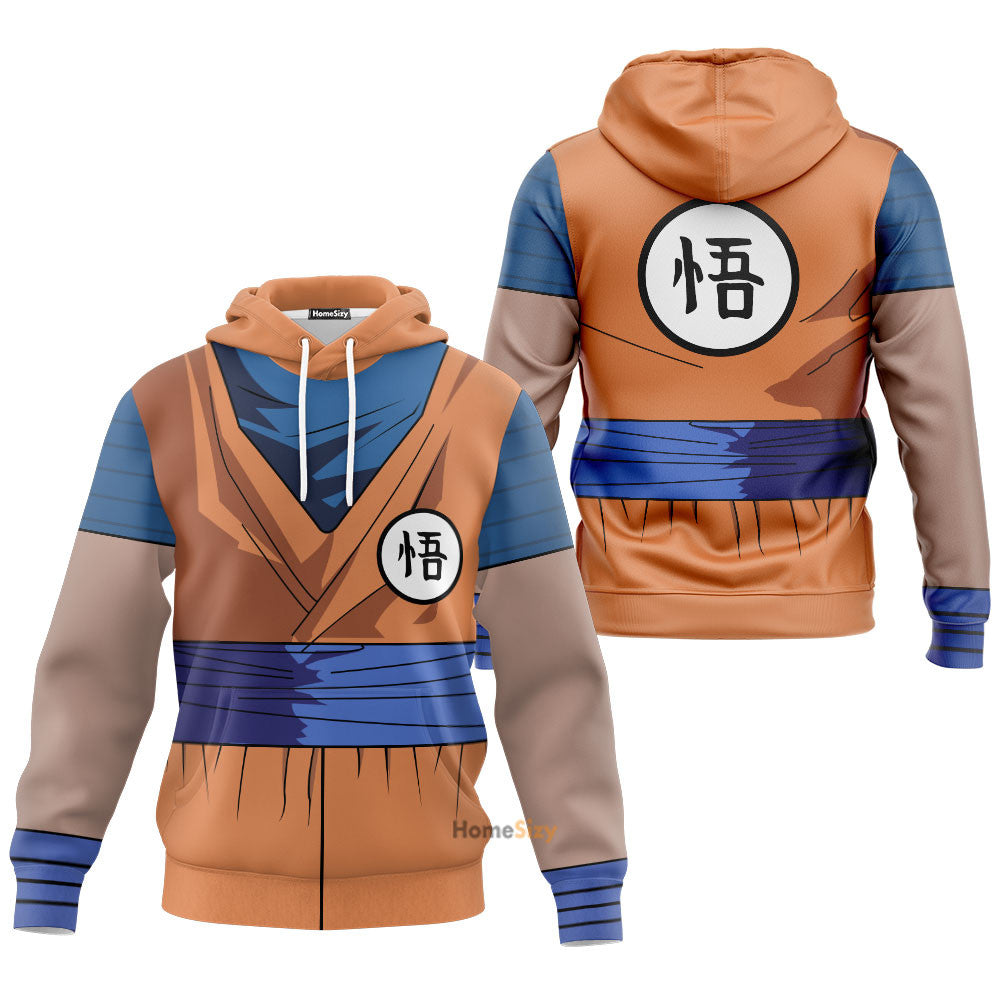 Son Goku Cosplay Costume Hoodie QT208174Hf